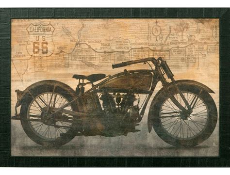 Textured Vintage Us66 Classic Indian Motorcycle Made With A