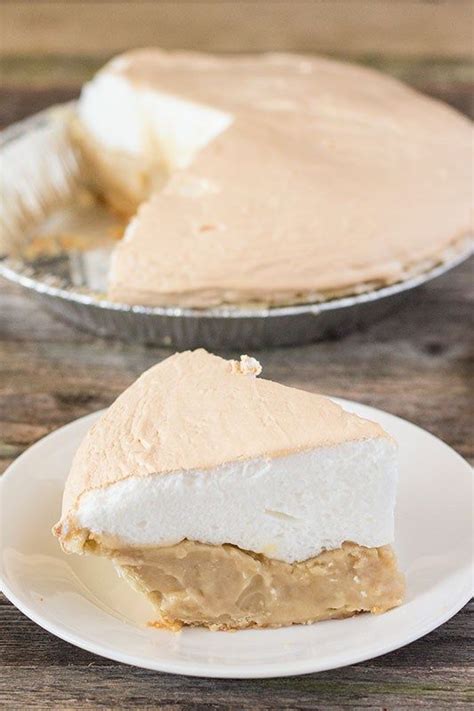 Tasty Pie With A Homemade Butterscotch Filling And Topped With A Sturdy