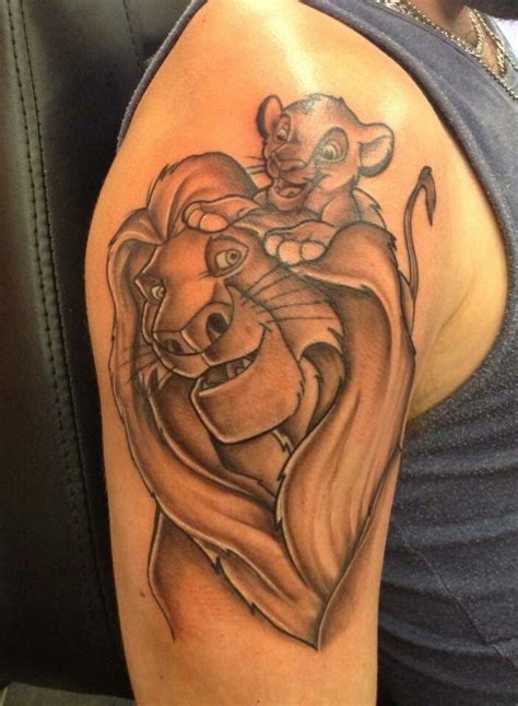 Mufasa and Simba tat | Disney tattoos