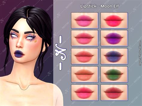 Moon Elf Lipstick At Nayomisims Sims 4 Updates