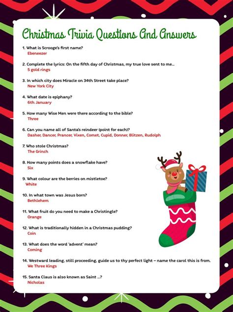 Christmas Trivia With Answers 15 Free Pdf Printables Printablee