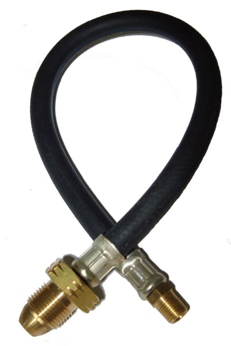 PROPANE PIGTAIL HOSE ASSEMBLY 500MM NR POL X 1 4 BSPT Male Gas