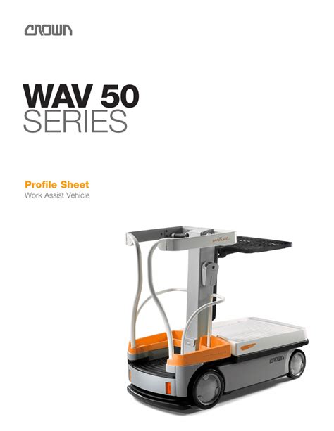 Wav 50 Series Profile Sheet Work Assist Vehicle