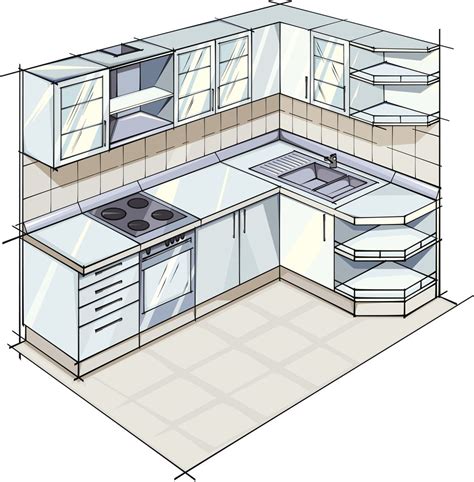 Floor Plan L Shaped Kitchen Layouts