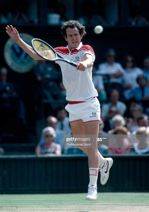 Photo Dactualité American Tennis Player John Mcenroe In Action