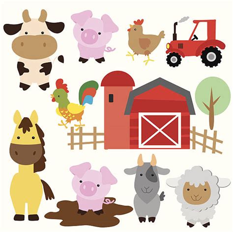 Royalty Free Farm Animals Clip Art Vector Images And Illustrations Istock