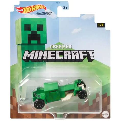 Hot Wheels Minecraft Character Cars Creeper 164 Diecast Character Car