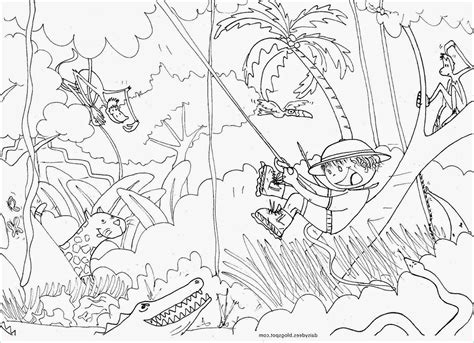 Inspirant De Dessin Jungle Stock Coloriage Coloriage