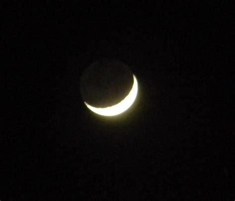 Crescent Moon Light Bright Whole Moon Visible From Royal F Flickr