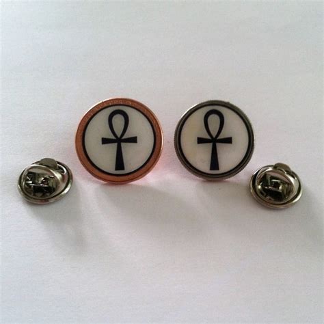 Egyptian Ankh Lucky Pinny Penny Pin Or Dime Pin Etsy