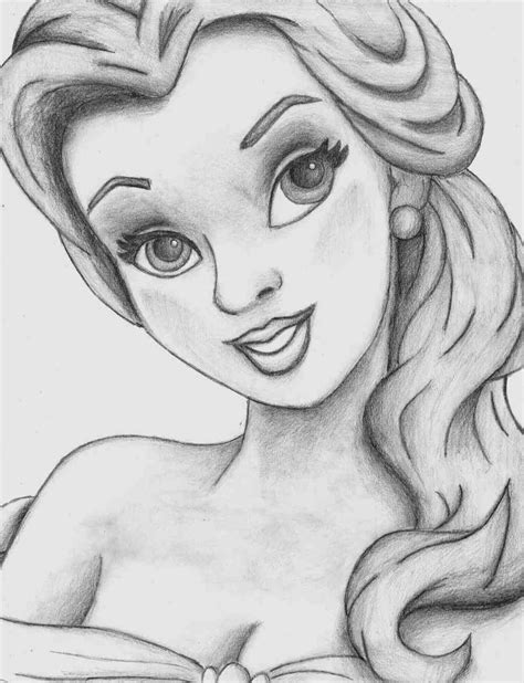 Easy Pencil Drawings Of Disney Princess