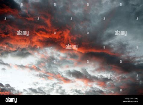 Evening Storm Clouds Stock Photo Alamy