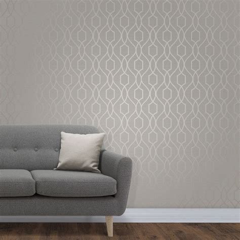 Add Some Elegance To Your Home With This Neutral Trellis Wallpaper From