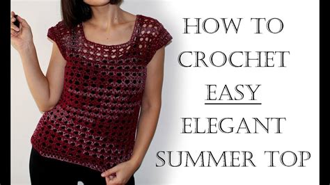 How To Crochet A Summer Top Beginner Friendly Youtube