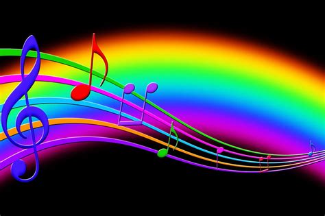 Rainbow Melody Bright Melody Rainbow Music Colorful Cheerful Hd