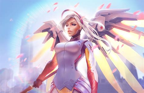 mercy overwatch hd artwork hd games 4k wallpapers images backgrounds photos and pictures