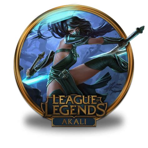 Akali Icon League Of Legends Gold Border Iconset Fazie69
