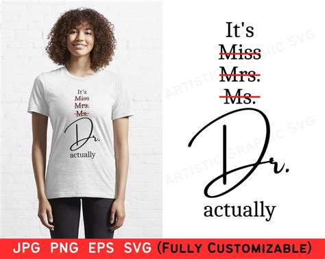 Miss Ms Mrs Dr Svg Its Dr Actually Svg Its Etsy