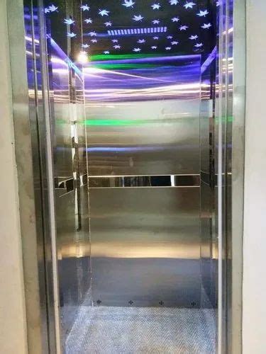 Metal Finish 12 Stainless Steel Office Lift Cabin For Commercial