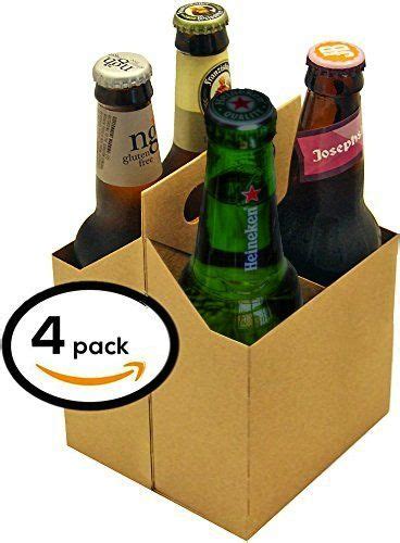 4 Pack Beer Carrier Box Holds 4 Regular 12oz Beer Bottles Or Cans