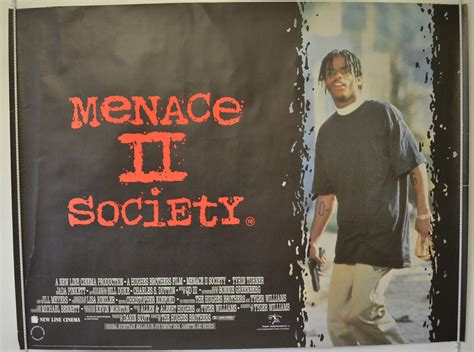 The movie is set in the watts neighborhood in los angeles in the early 90's. Menace II Society - Original Cinema Movie Poster From ...
