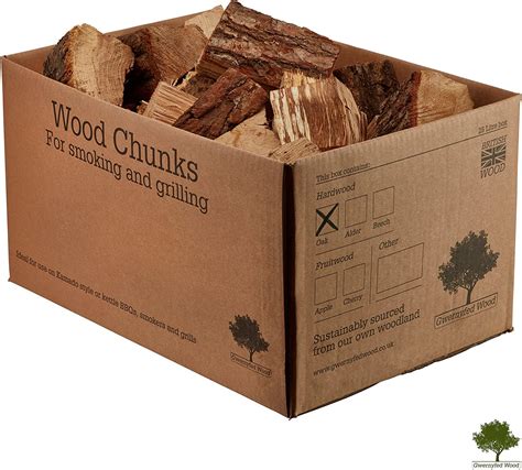 Oak Wood Chunks 7 9kg For Smoking Food Eight Great Flavours Available