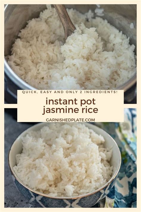 I like to keep this plain since i'm never sure what i will be ser. Instant Pot Jasmine Rice - Garnished Plate