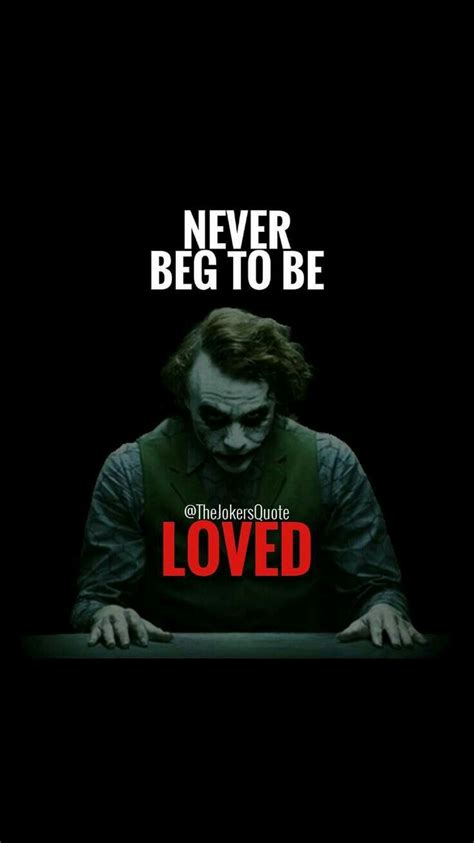 The quotes below will help you develop the badass mentality and help you achieve your goals. #joker | Joker quotes, Villain quote, Joker love quotes