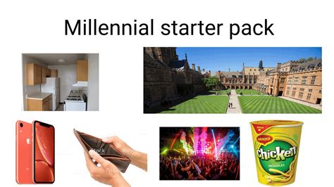 Millennial Starter Pack Rstarterpacks