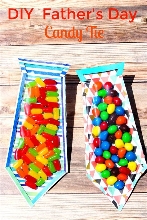 The Best DIY Father's Day Card, Father's Day Candy Tie, Great craft