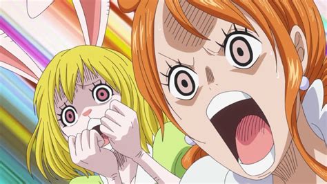 nami and carrot shocked afraid faces one piece folge 790 one piece manga one piece episodes