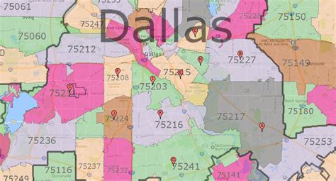 26 Dallas Area Zip Code Map Maps Database Source