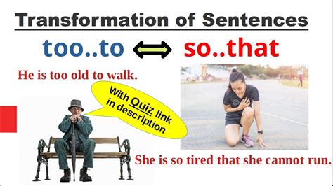 Transformation Of Sentences Useremove Too Quiz Link In