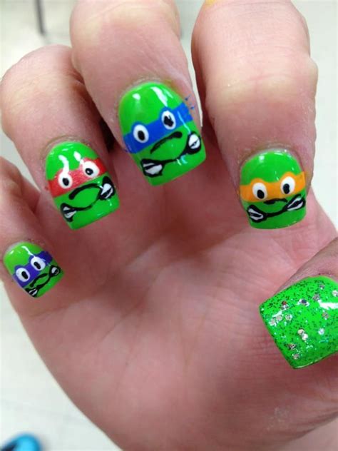 Love My Ninja Turtles Nail Art Nails Ninja Turtles