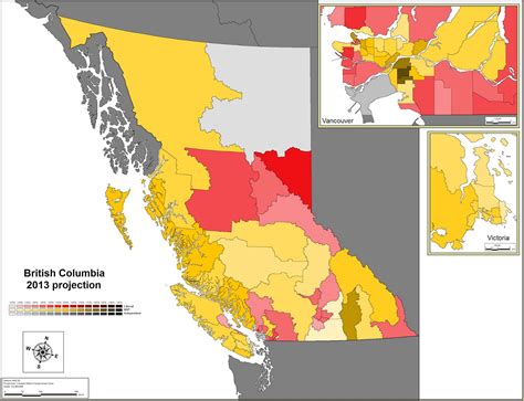 Canadian Election Atlas British Columbia Provincial Election Projection Maps