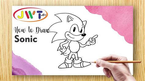 How To Draw Drawing Sonic Youtube