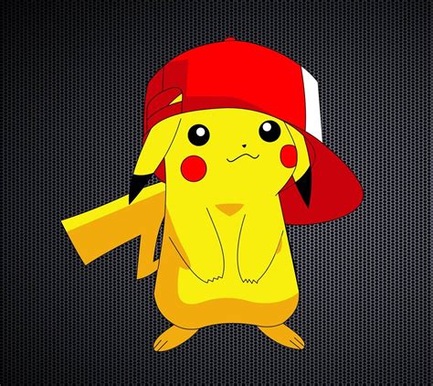 Pokemon Pikachu With Wearing Cap Wallpaper Download Mobcup