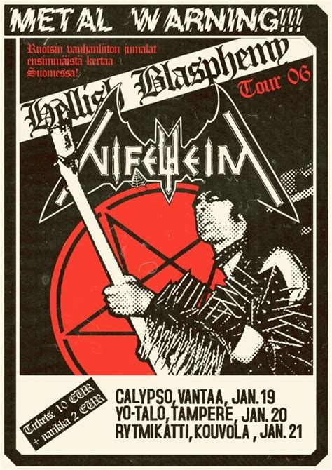 Heavy Metal Poster Black Metal Art Music Concert Posters Poster Punk