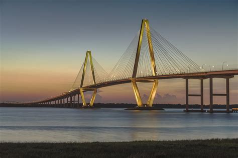 Ravenel Bridge Spanning Cooper River Charleston South Carolina