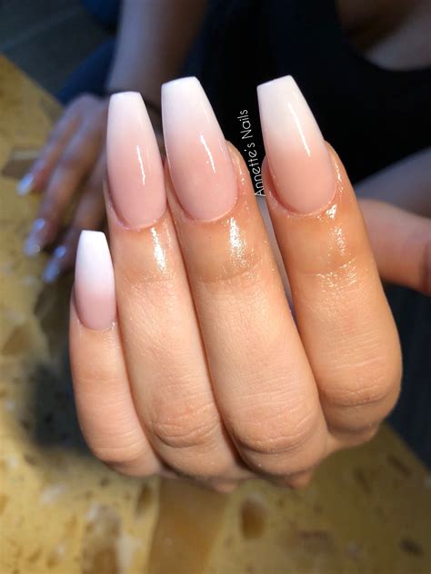 pink  white ombre nails pink acrylic nails pink ombre nails ombre acrylic nails