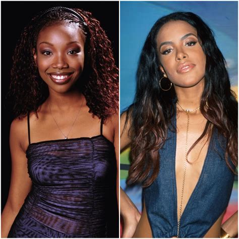 brandy and aaliyah were these two singers friends