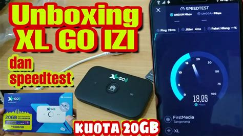 Unboxing XL GO IZI Dan Speedtest XL GO Kuota GB XL GO IZI Unboxing XL GO YouTube
