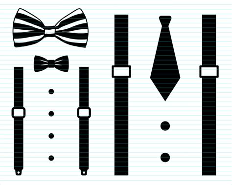 Suspenders Svg Suspenders Svg Tuxedo Svg Bow Tie Svg Boy Etsy