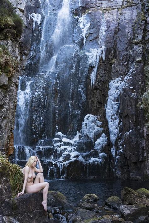 Frozen Waterfall Beauty Artistic Nude Photo By Photographer