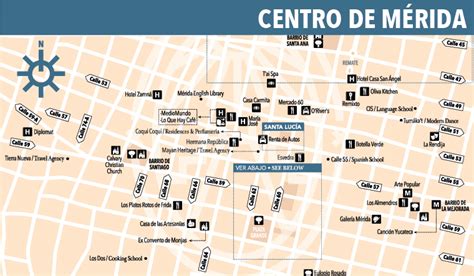 Mapa Del Centro De Mérida Yucatan Today