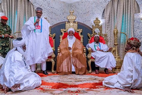 Photo News Buhari S Visit To Sultan At Sokoto S Palace — The Defender