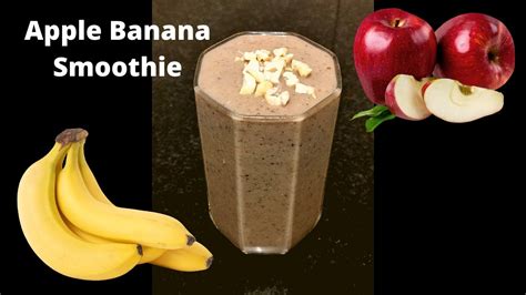 Healthy Apple Banana Oats Smoothie Healthy Breakfast Smoothie
