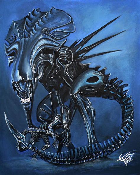 Alien Queen Poster By Tom Carlton