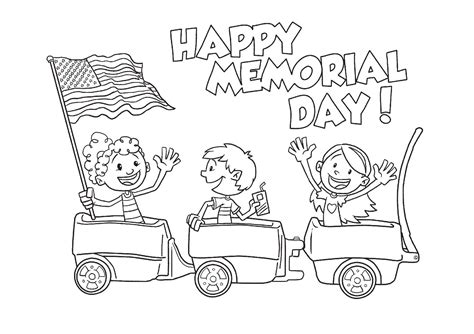 Happy Memorial Day Coloring Page Free Printable Coloring Pages For Kids