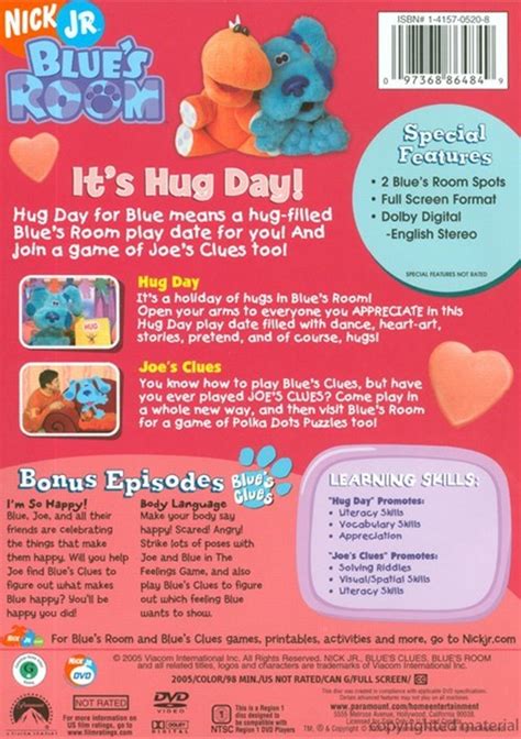 Blues Clues Blues Room Its Hug Day Dvd 2005 Dvd Empire